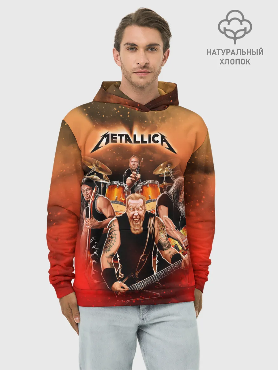 Худи мужской база хлопок / Metallica