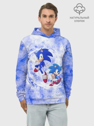 Худи мужской база хлопок / Sonic