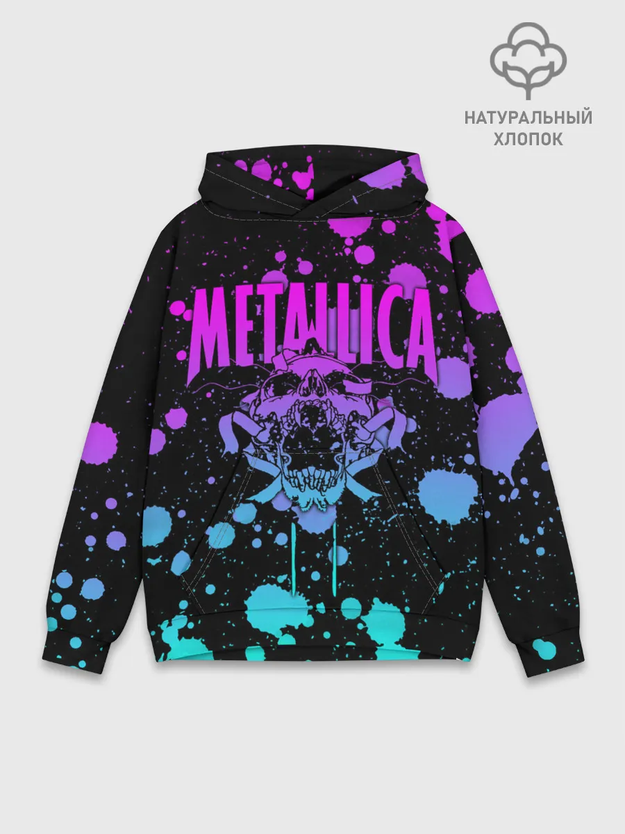 Худи мужской база хлопок / Metallica