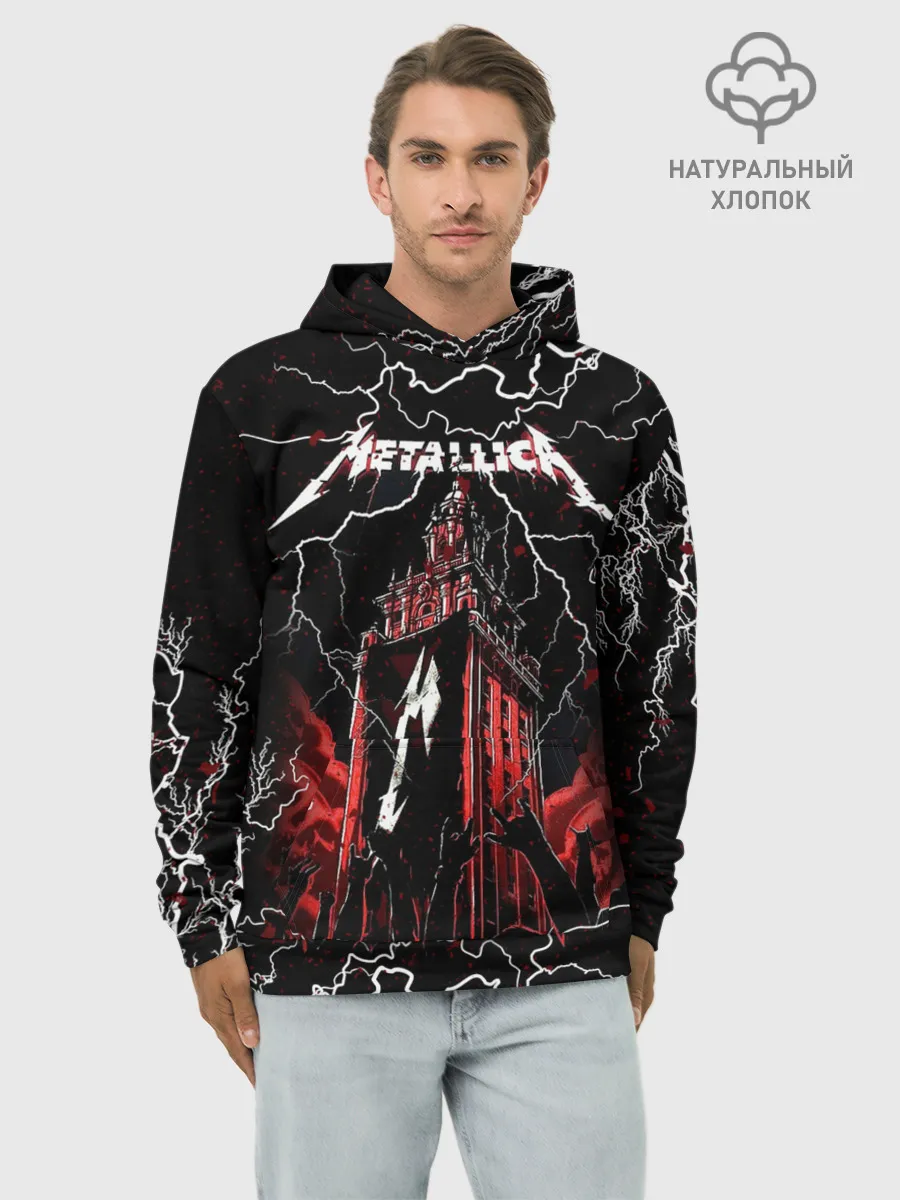 Худи мужской база хлопок / Metallica