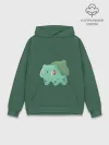 Худи мужской база хлопок / Pokemon Bulbasaur
