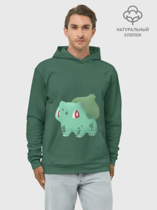 Худи мужской база хлопок / Pokemon Bulbasaur