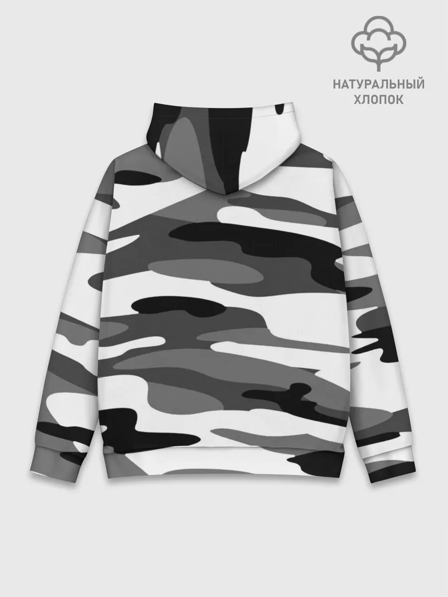 Худи мужской база хлопок / Камуфляж Sabaton без лого