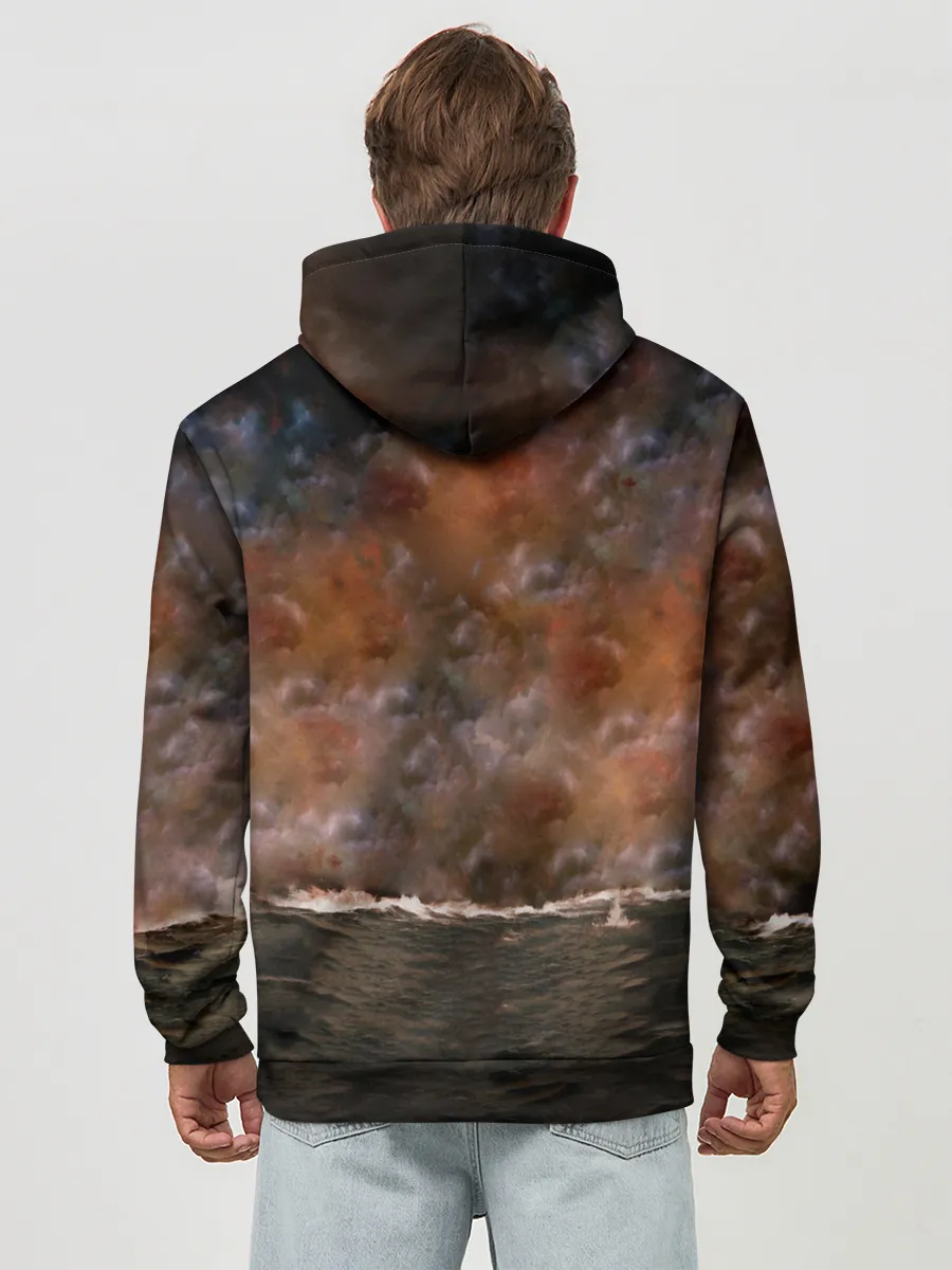 Худи мужской база хлопок / Sabaton