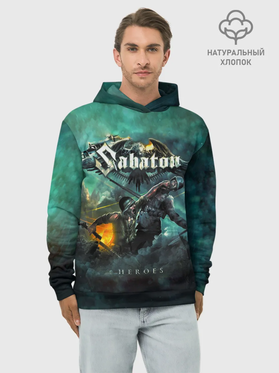 Худи мужской база хлопок / Sabaton