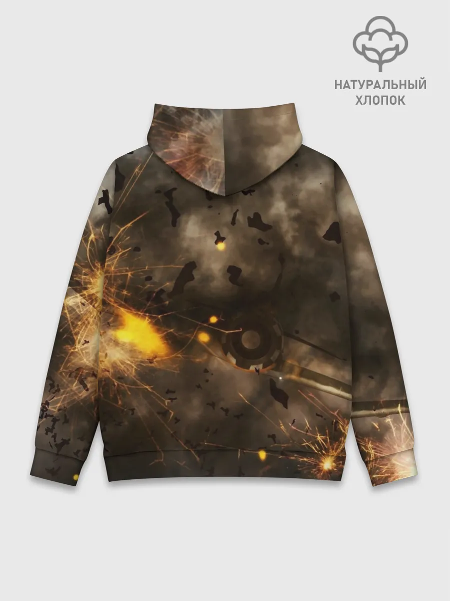 Худи мужской база хлопок / Sabaton