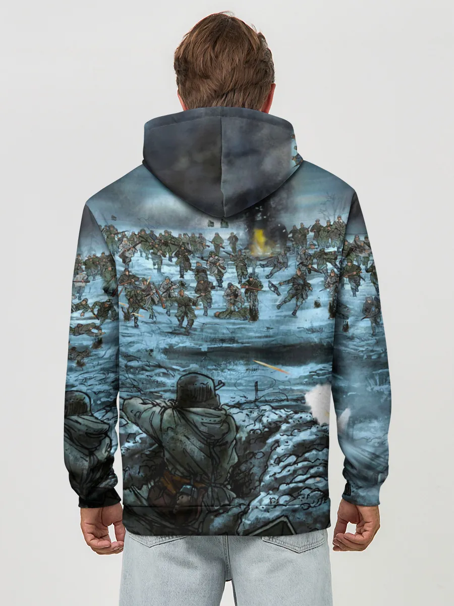 Худи мужской база хлопок / Sabaton