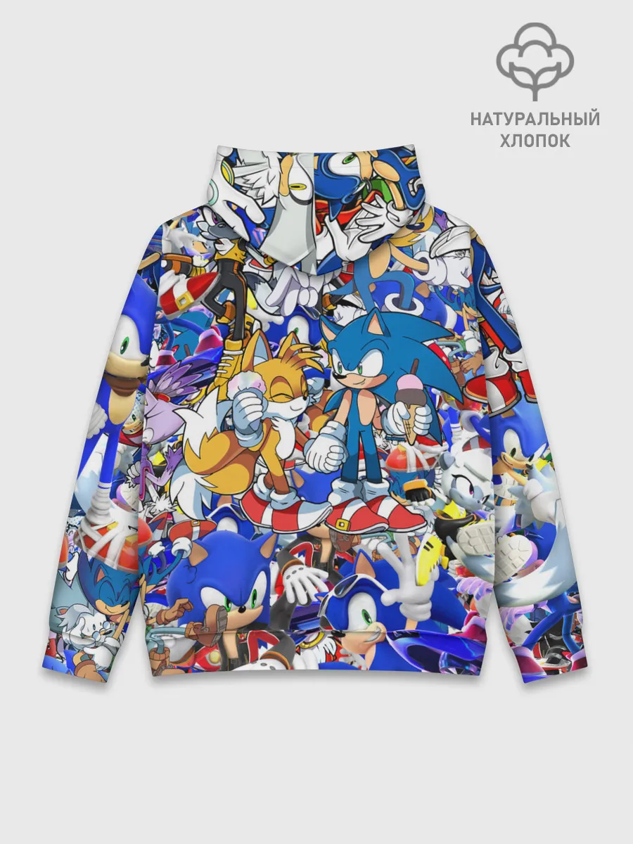 Худи мужской база хлопок / SONIC PATTERN | СОНИК