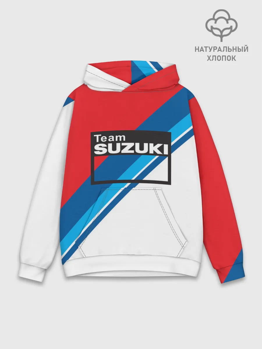 Худи мужской база хлопок / SUZUKI MOTO SPORT | СУЗУКИ МОТО СПОРТ