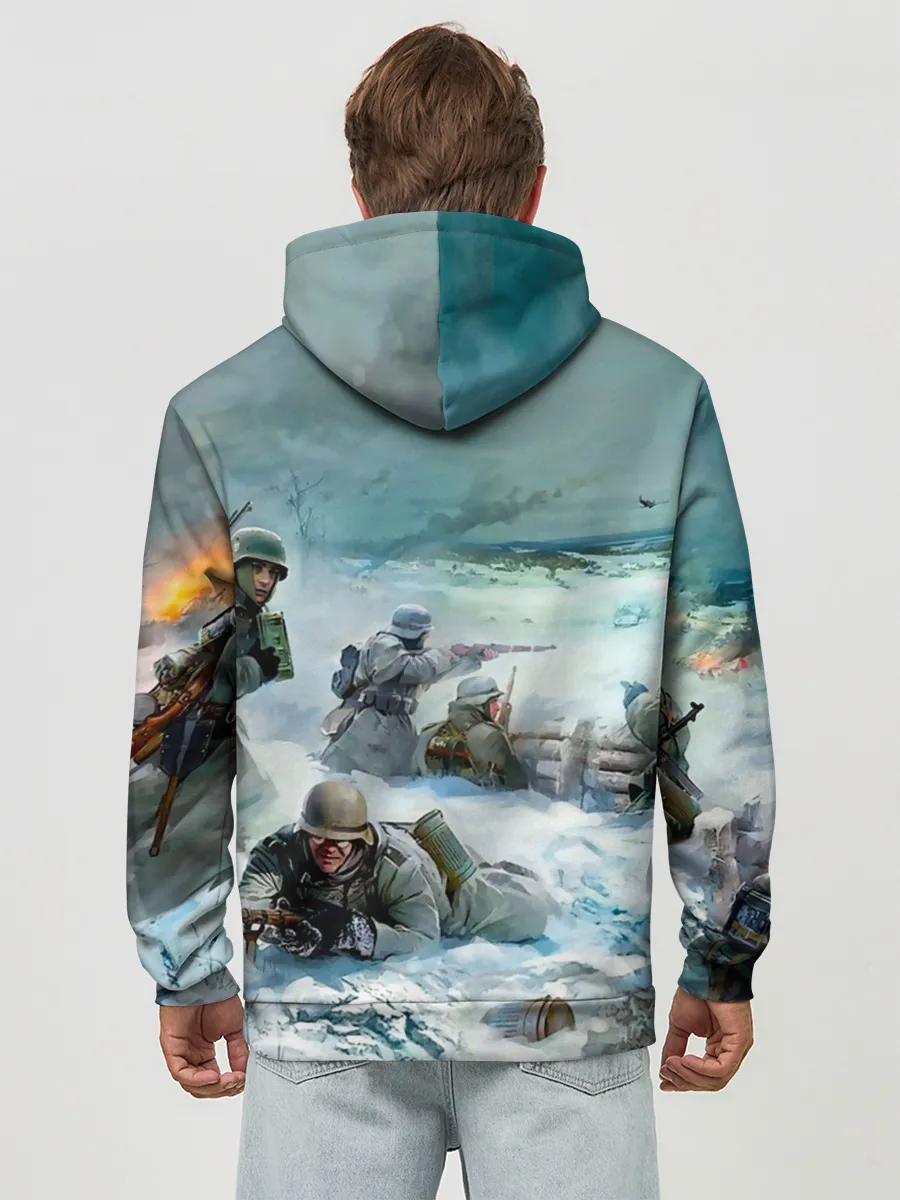 Худи мужской база хлопок / Sabaton