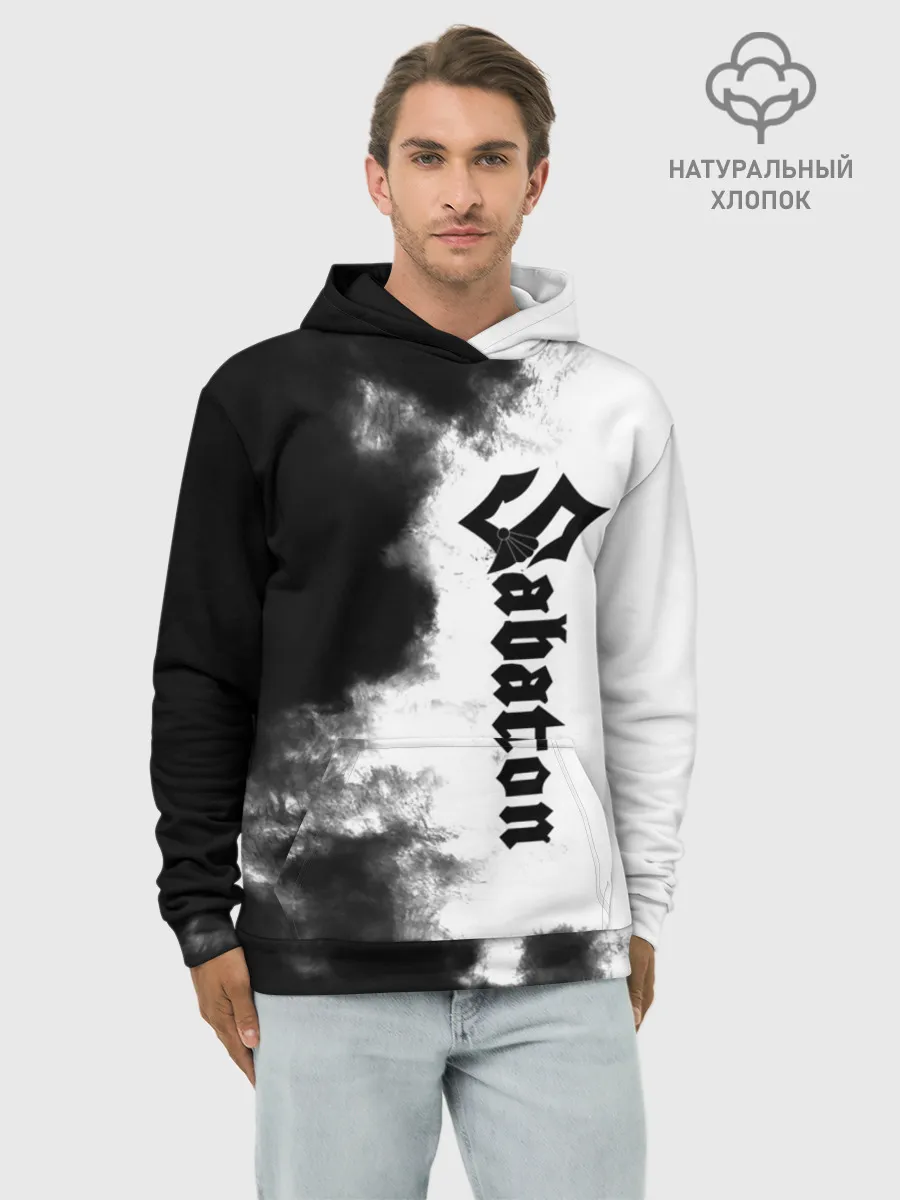 Худи мужской база хлопок / Sabaton