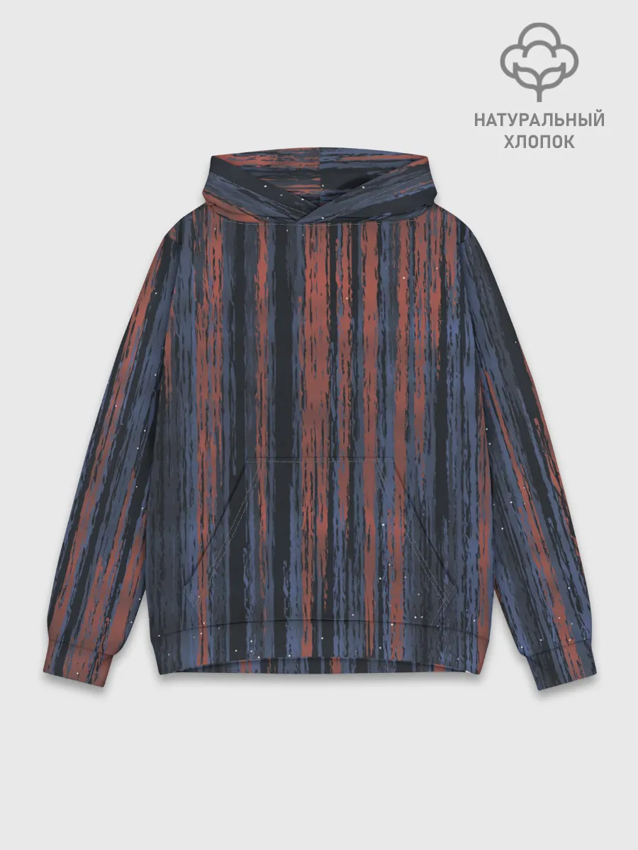 Худи мужской база хлопок / Абстрактный узор