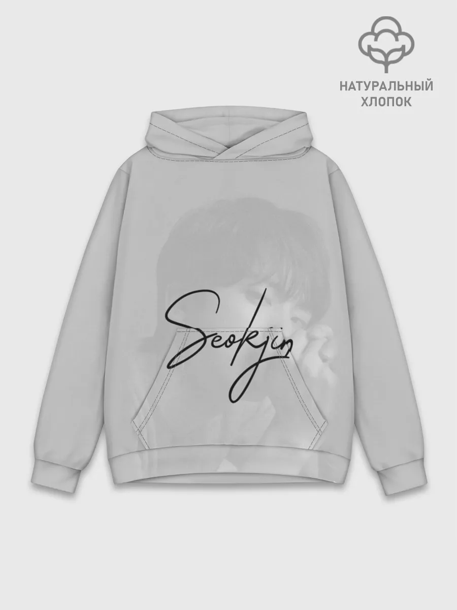 Худи мужской база хлопок / BTS Kim SeokJin