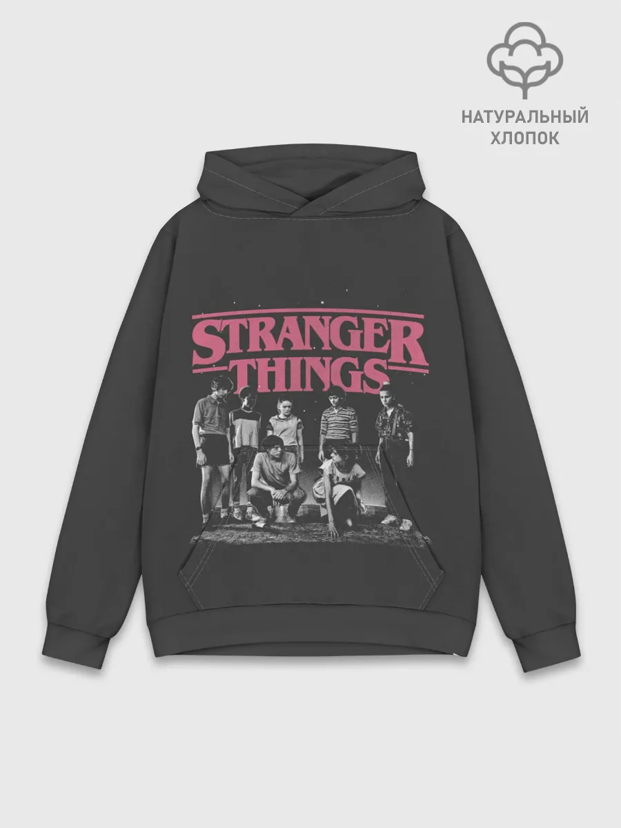 Худи мужской база хлопок / Очень Странные Дела