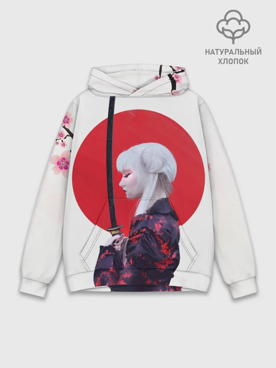 Худи мужской база хлопок / Самурай