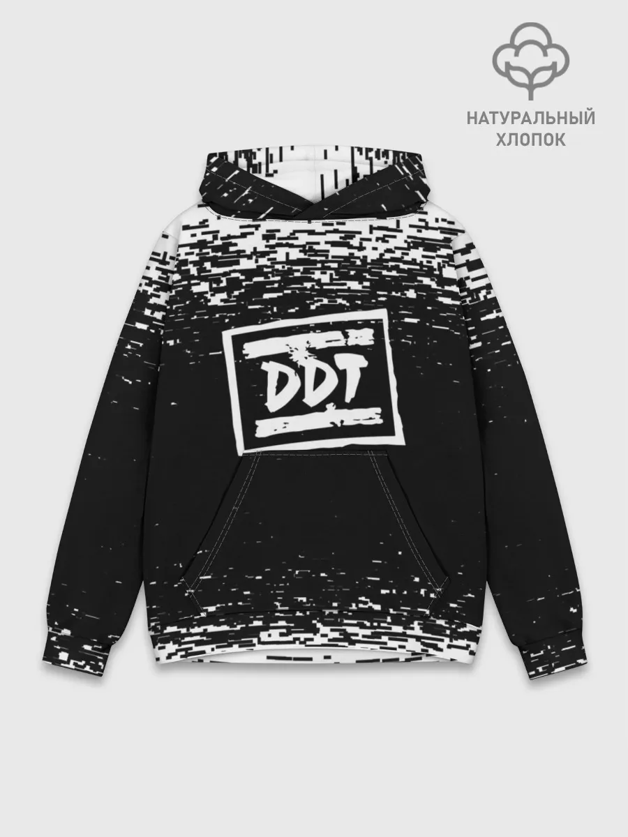 Худи мужской база хлопок / ДДТ ЛОГО | DDT LOGO