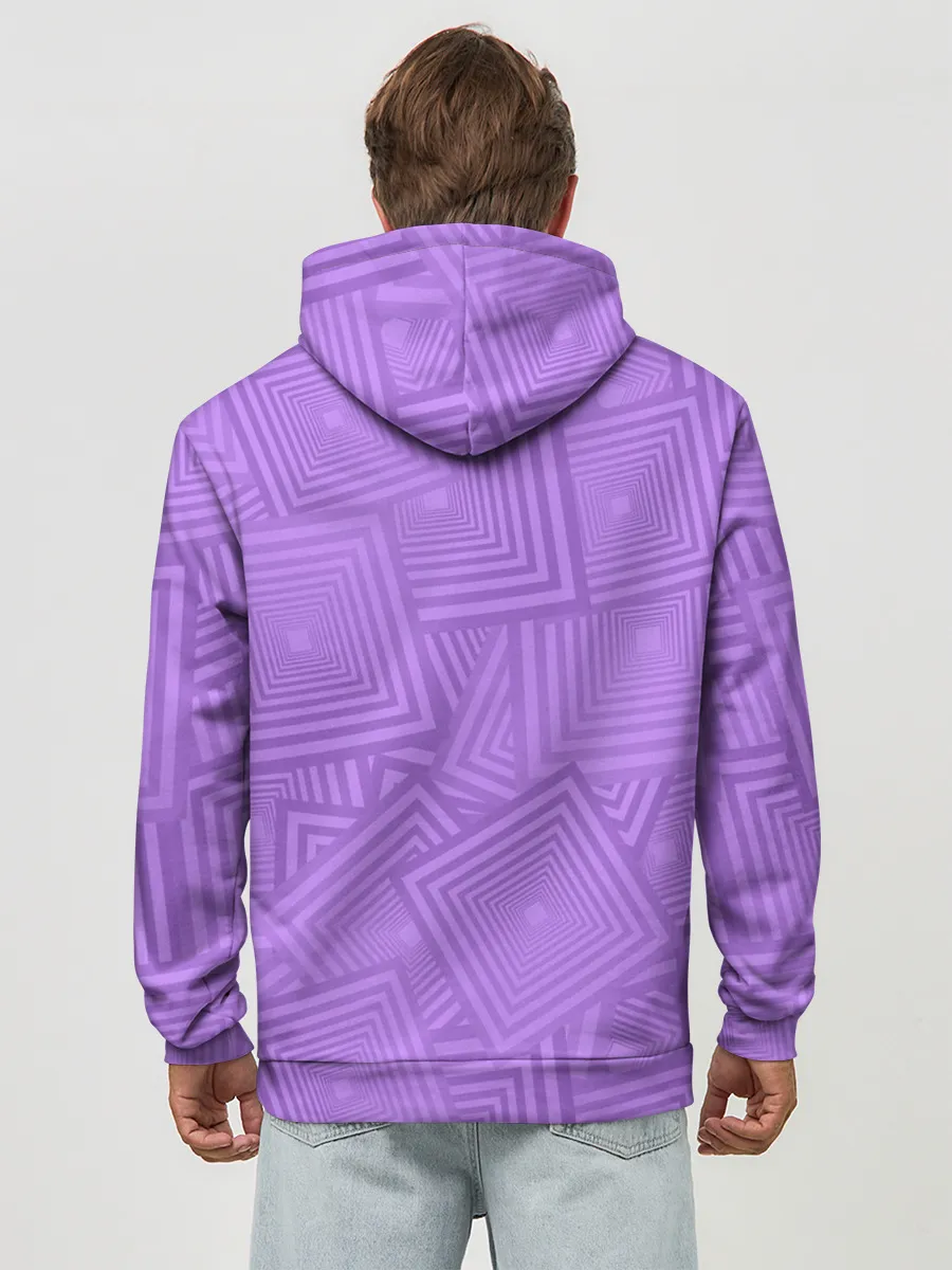 Худи мужской база хлопок / Квадраты в квадратах