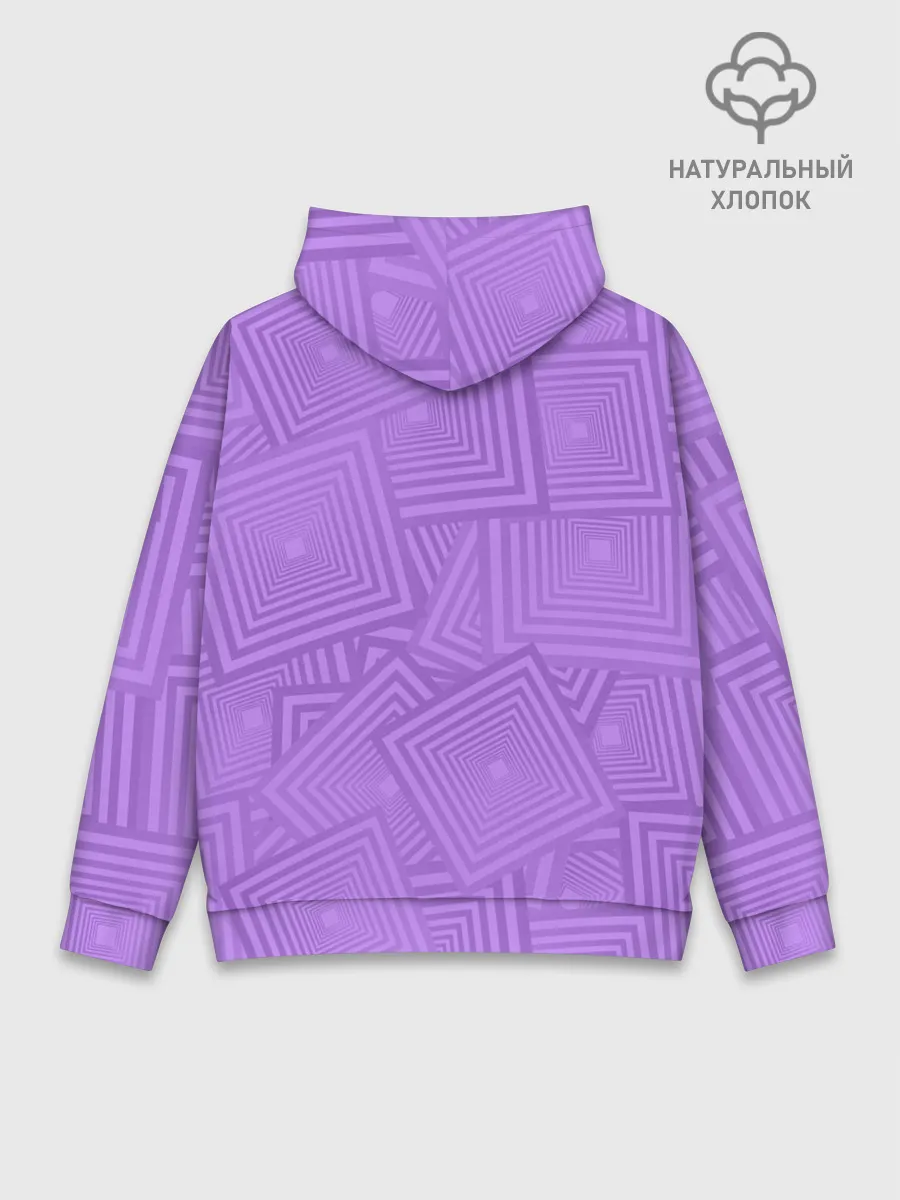 Худи мужской база хлопок / Квадраты в квадратах