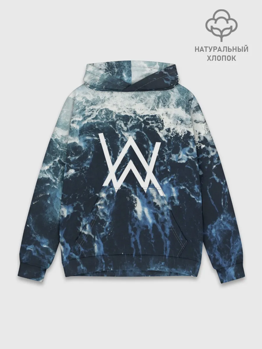 Худи мужской база хлопок / Alan Walker