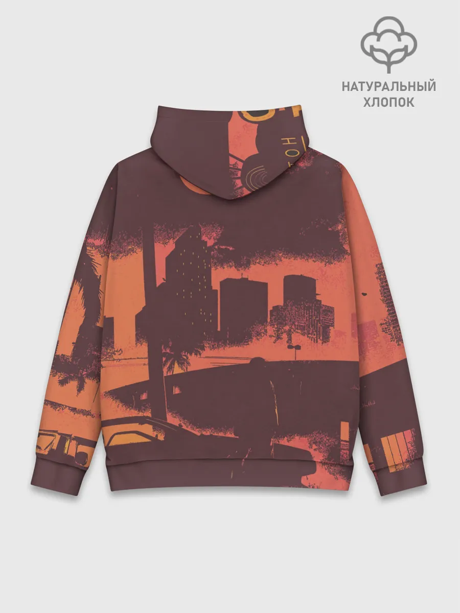 Худи мужской база хлопок / Hotline miami