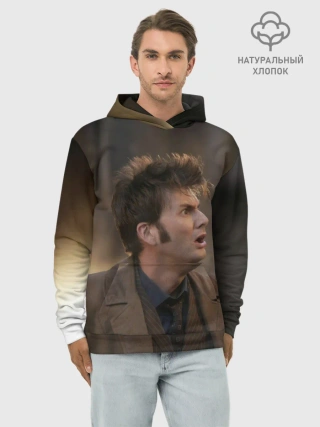 Худи мужской база хлопок / 10th DOCTOR WHO
