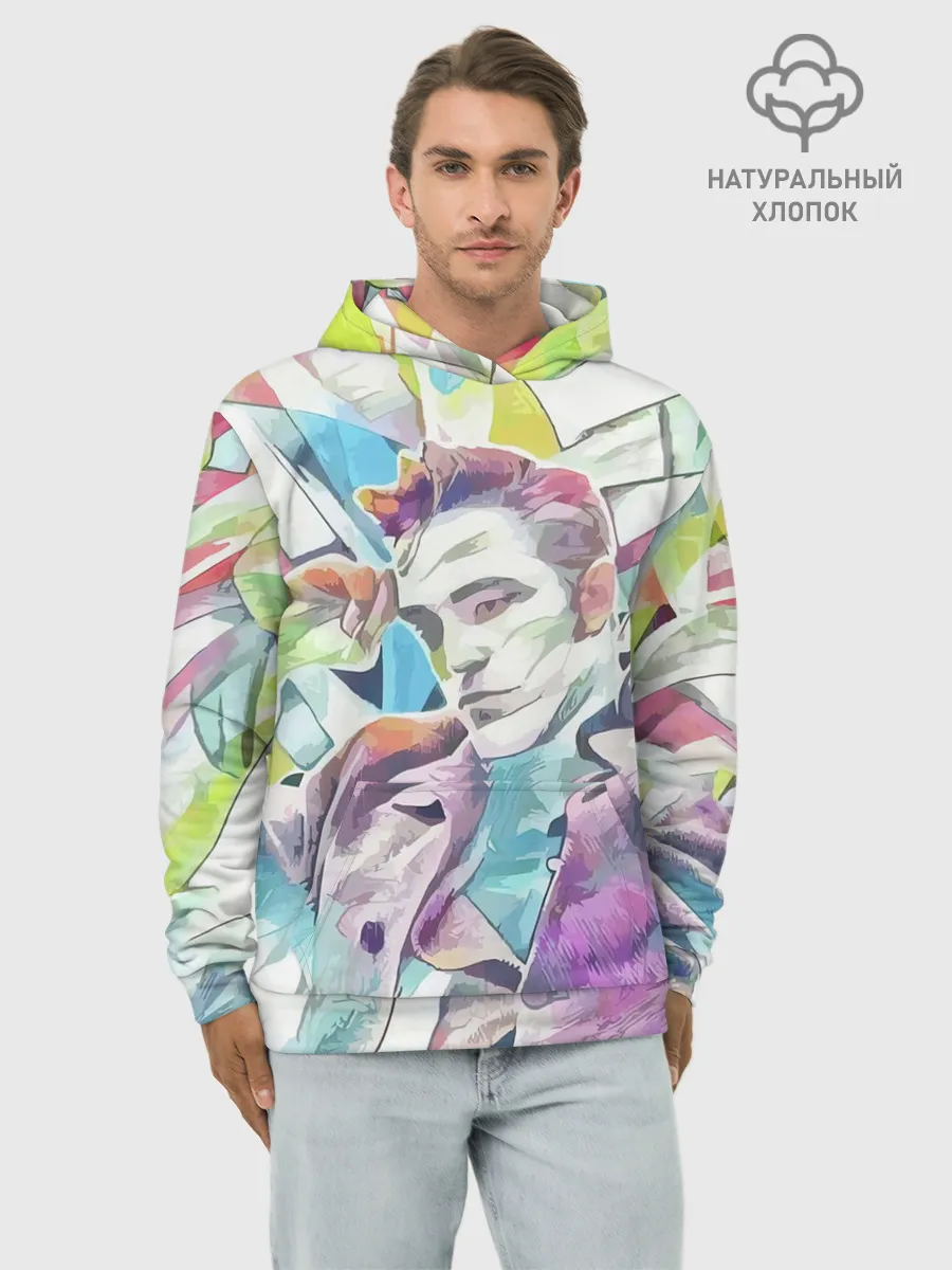 Худи мужской база хлопок / РОБЕРТ ПАТТИНСОН