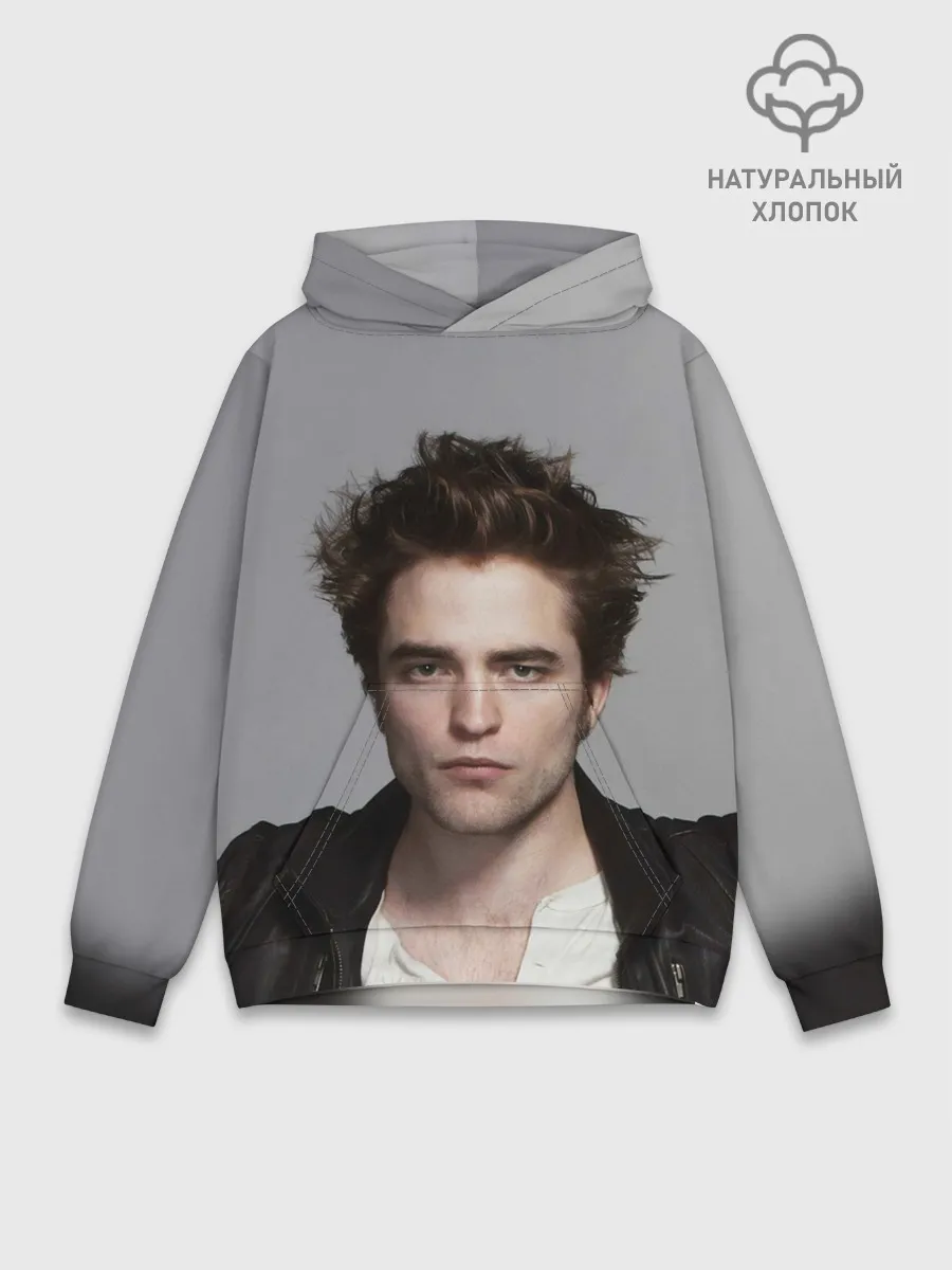 Худи мужской база хлопок / РОБЕРТ ПАТТИНСОН