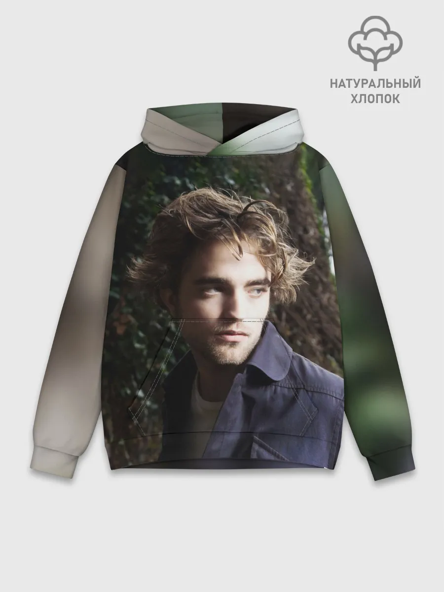 Худи мужской база хлопок / Роберт Паттинсон