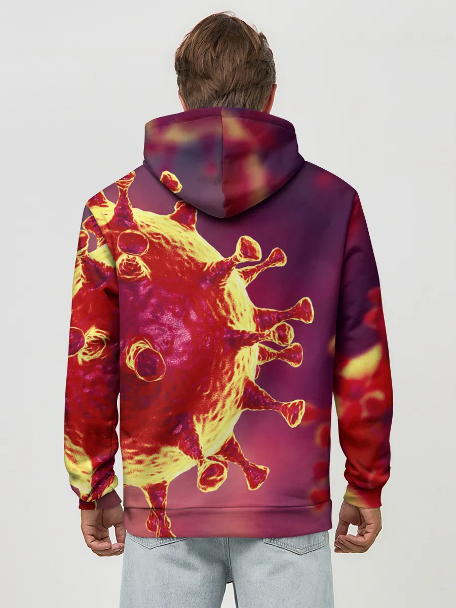 Худи мужской база хлопок / Коронавирус