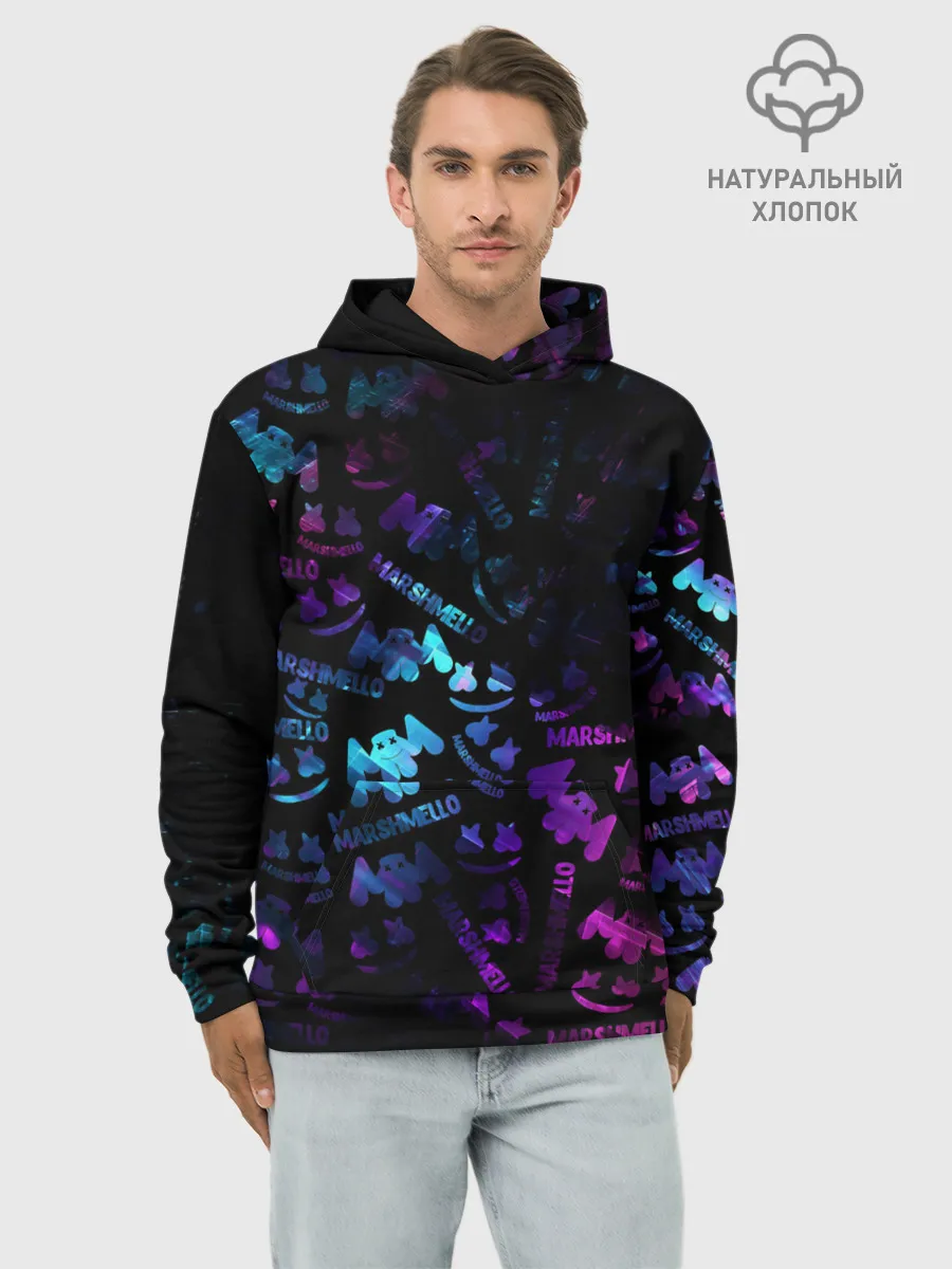 Худи мужской база хлопок / MARSMELLO