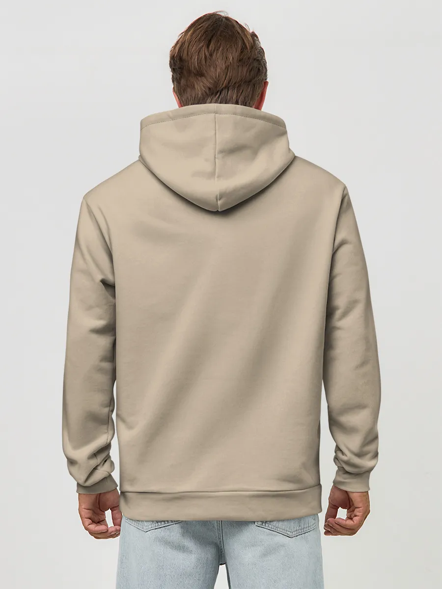 Худи мужской база хлопок / РЕБЯТА, БУДЕМ ЖИТЬ!