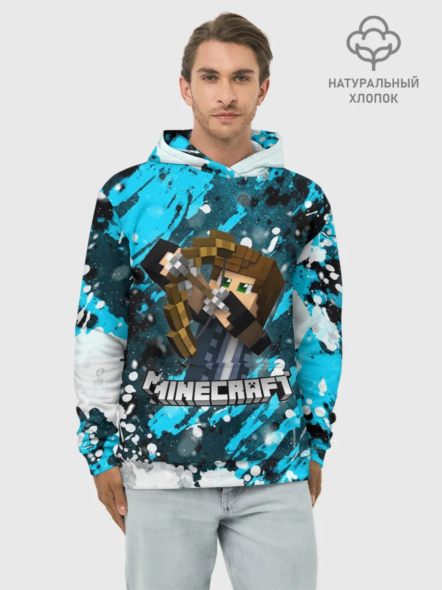 Худи мужской база хлопок / Minecraft / Майнкрафт