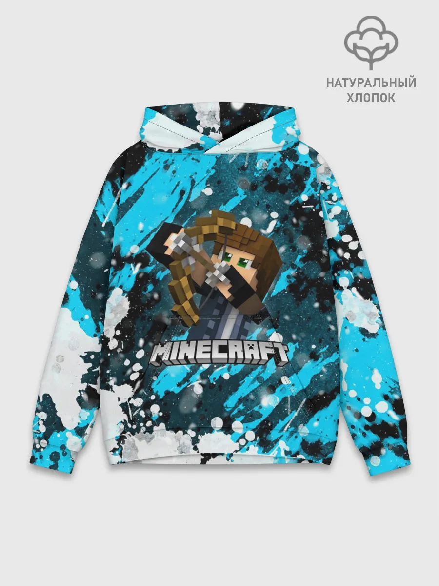 Худи мужской база хлопок / Minecraft / Майнкрафт