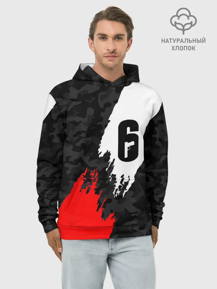 Худи мужской база хлопок / RAINBOW SIX SIEGE