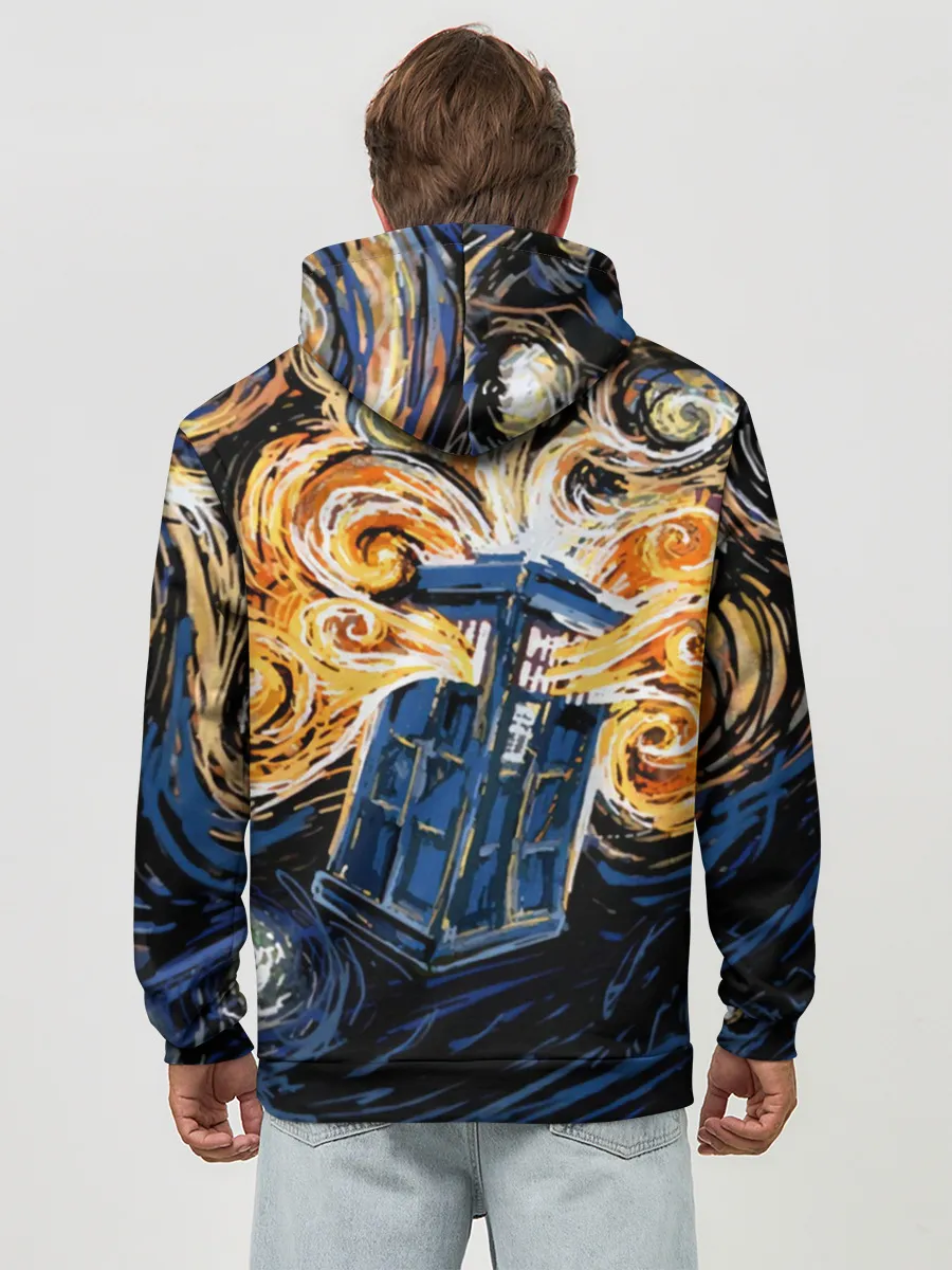 Худи мужской база хлопок / Van Gogh Tardis