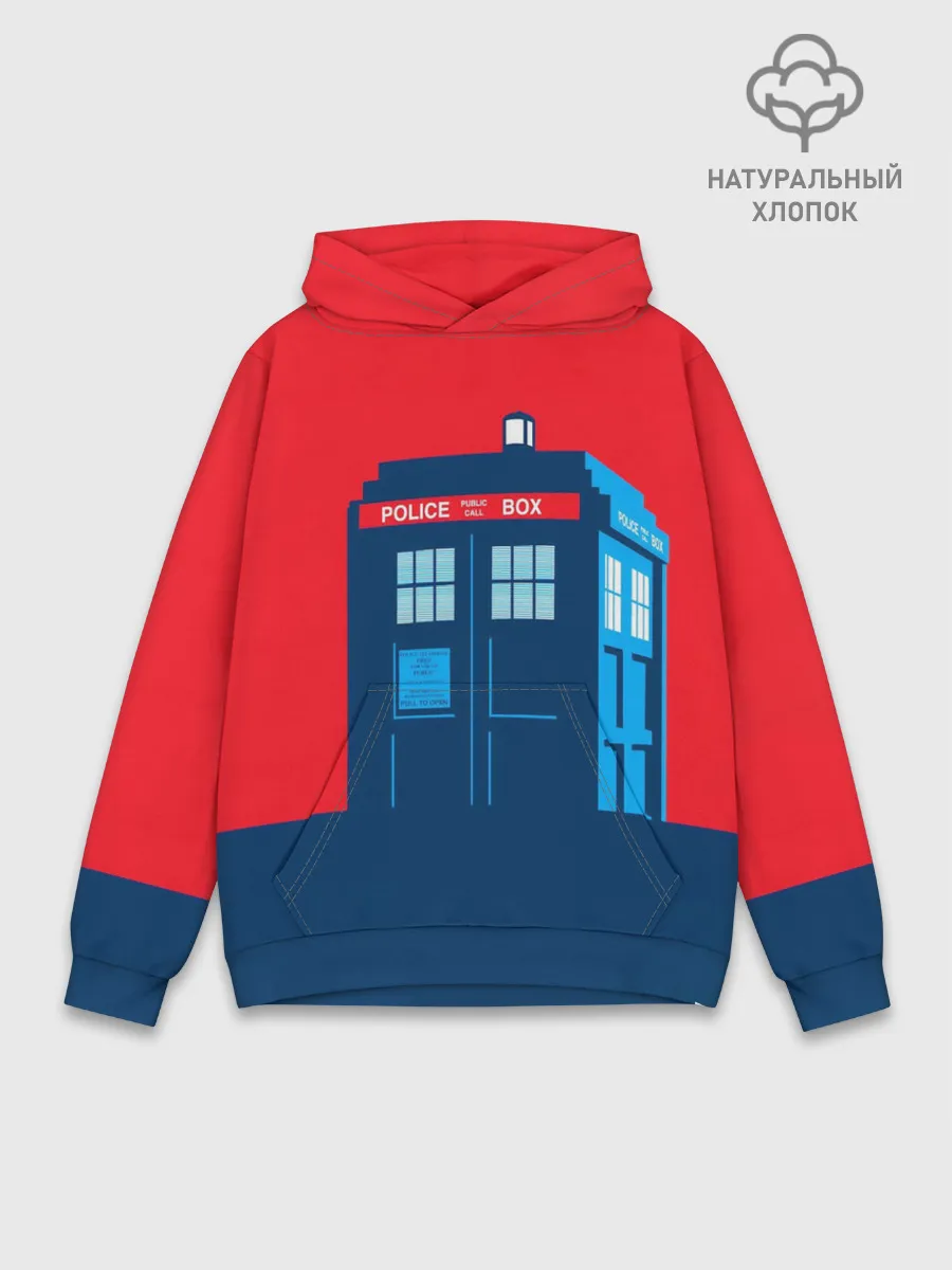 Худи мужской база хлопок / IN TARDIS WE TRUST