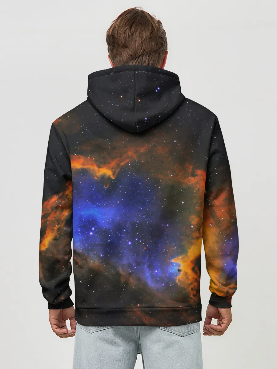 Худи мужской база хлопок / ВСЕЛЕННАЯ ИЗ ЗВЕЗД