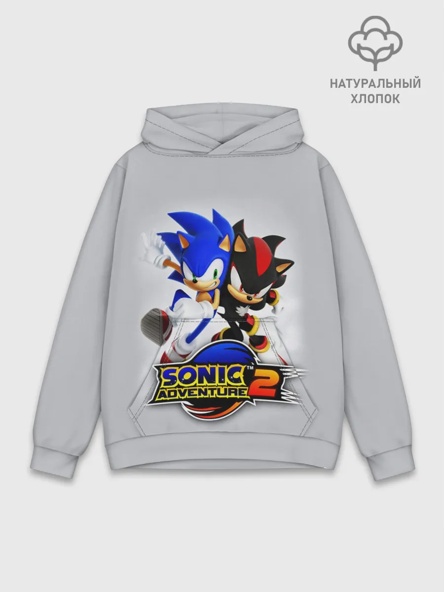Худи мужской база хлопок / SONIC & SHADOW