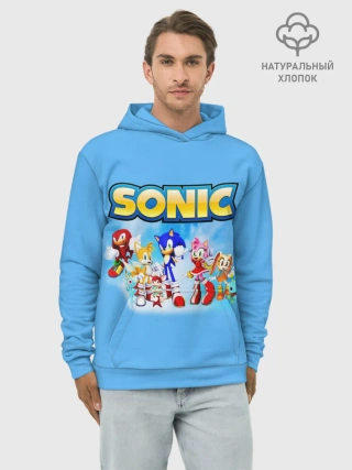 Худи мужской база хлопок / SONIC