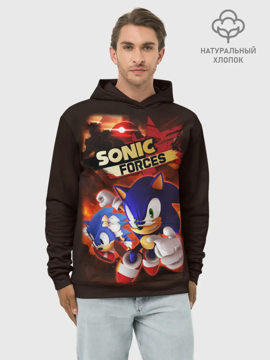 Худи мужской база хлопок / SONIC