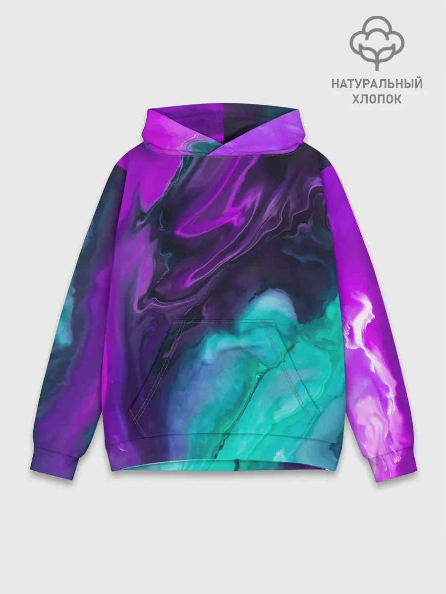 Худи мужской база хлопок / NEON WAVES