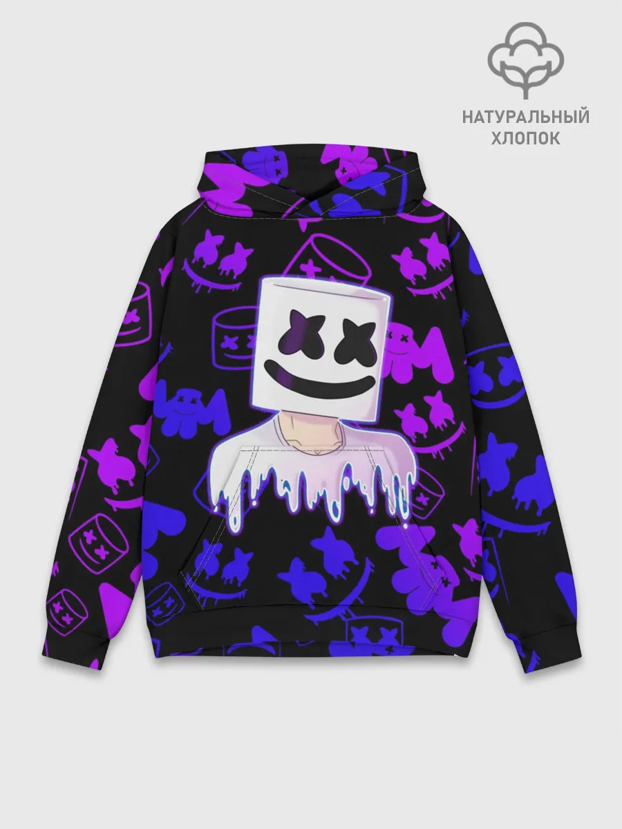 Худи мужской база хлопок / Marshmello