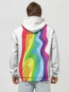 Худи мужской база хлопок / Радуга