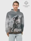 Худи мужской база хлопок / МОТОКРОСС КТМ | MOTOCROSS KTM