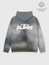 Худи мужской база хлопок / МОТОКРОСС КТМ | MOTOCROSS KTM