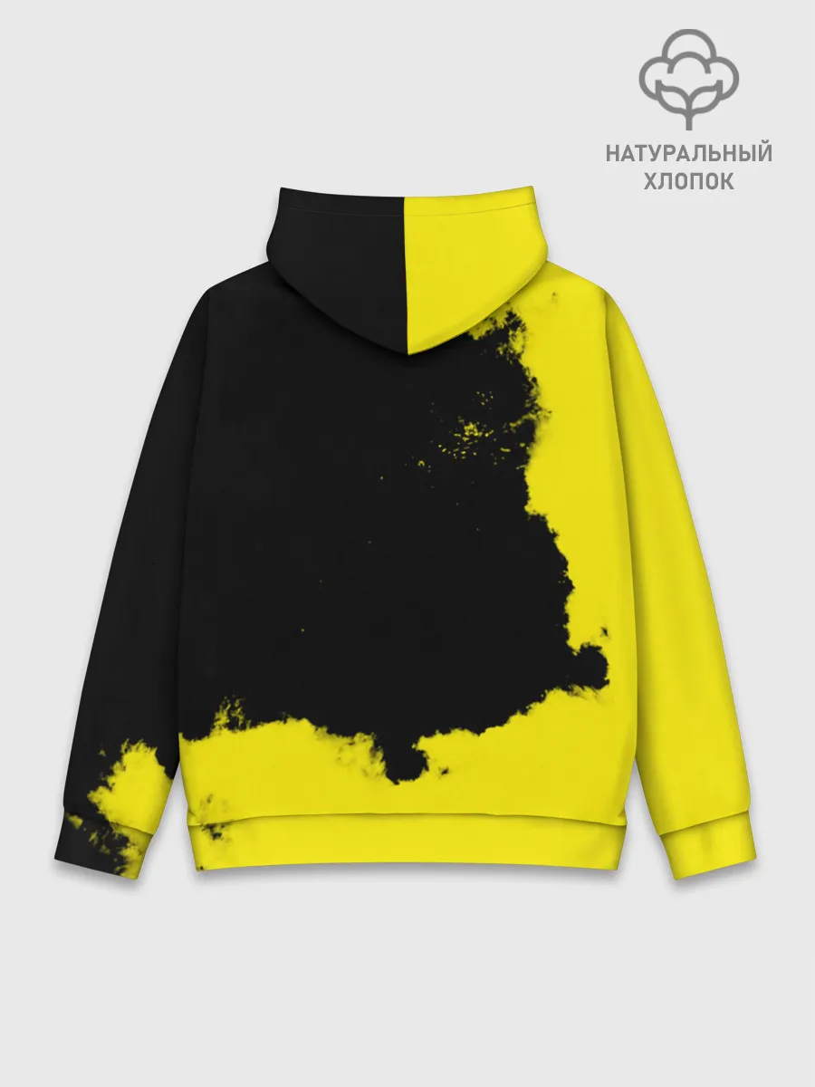 Худи мужской база хлопок / Warning Coronavirus