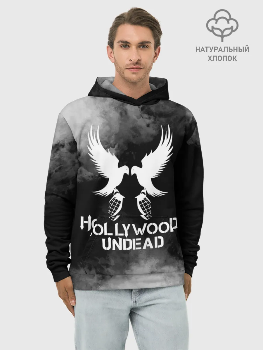 Худи мужской база хлопок / Hollywood Undead