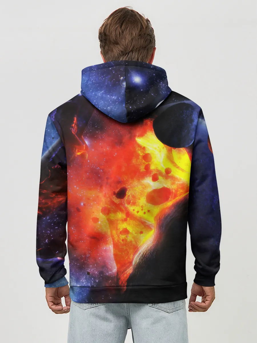 Худи мужской база хлопок / NEBULA