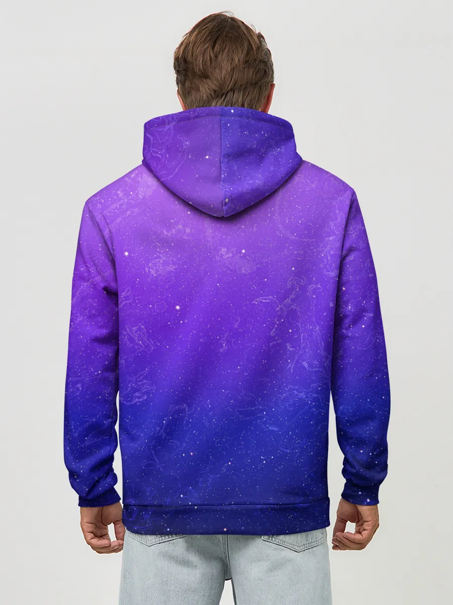 Худи мужской база хлопок / Звёздное небо