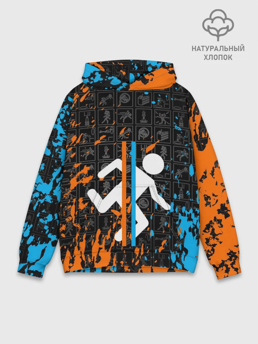 Худи мужской база хлопок / PORTAL 2